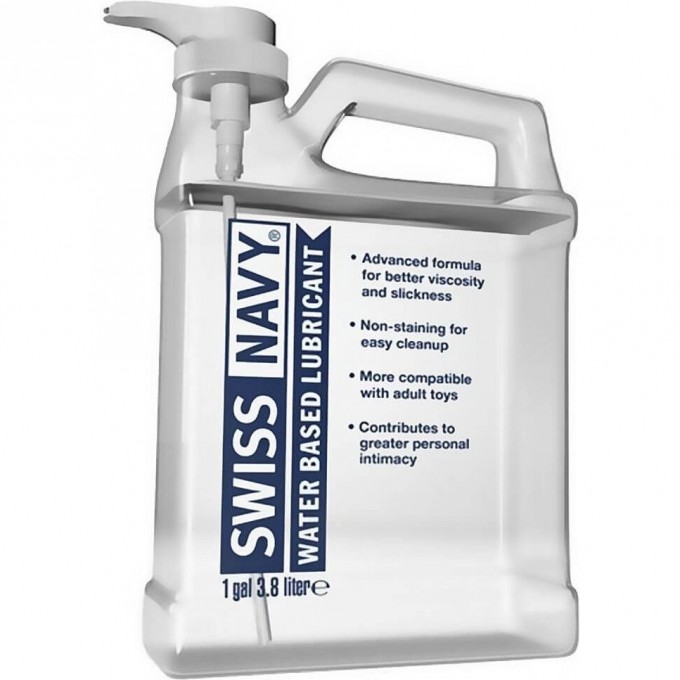 Лубрикант SWISS NAVY Water-Based Lubricant на водной основе канистра 3,79 л. SNWB1G Лубрикант SWISS NAVY Water-Based Lubricant на водной основе канистра 3,79 л. SNWB1G