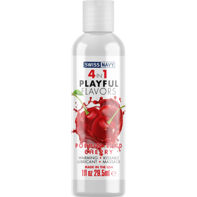 Массажный гель для тела SWISS NAVY 4 in 1 playful flavors, Poppin Wild Cherry 29,5 мл SN4N1FPWC1 Массажный гель для тела SWISS NAVY 4 in 1 playful flavors, Poppin Wild Cherry 29,5 мл SN4N1FPWC1