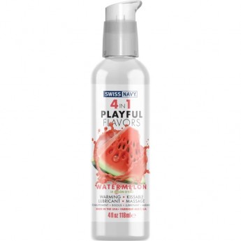 Массажный гель для тела SWISS NAVY PLAYFUL FLAVORS 4 в 1 , Арбуз, 118 мл